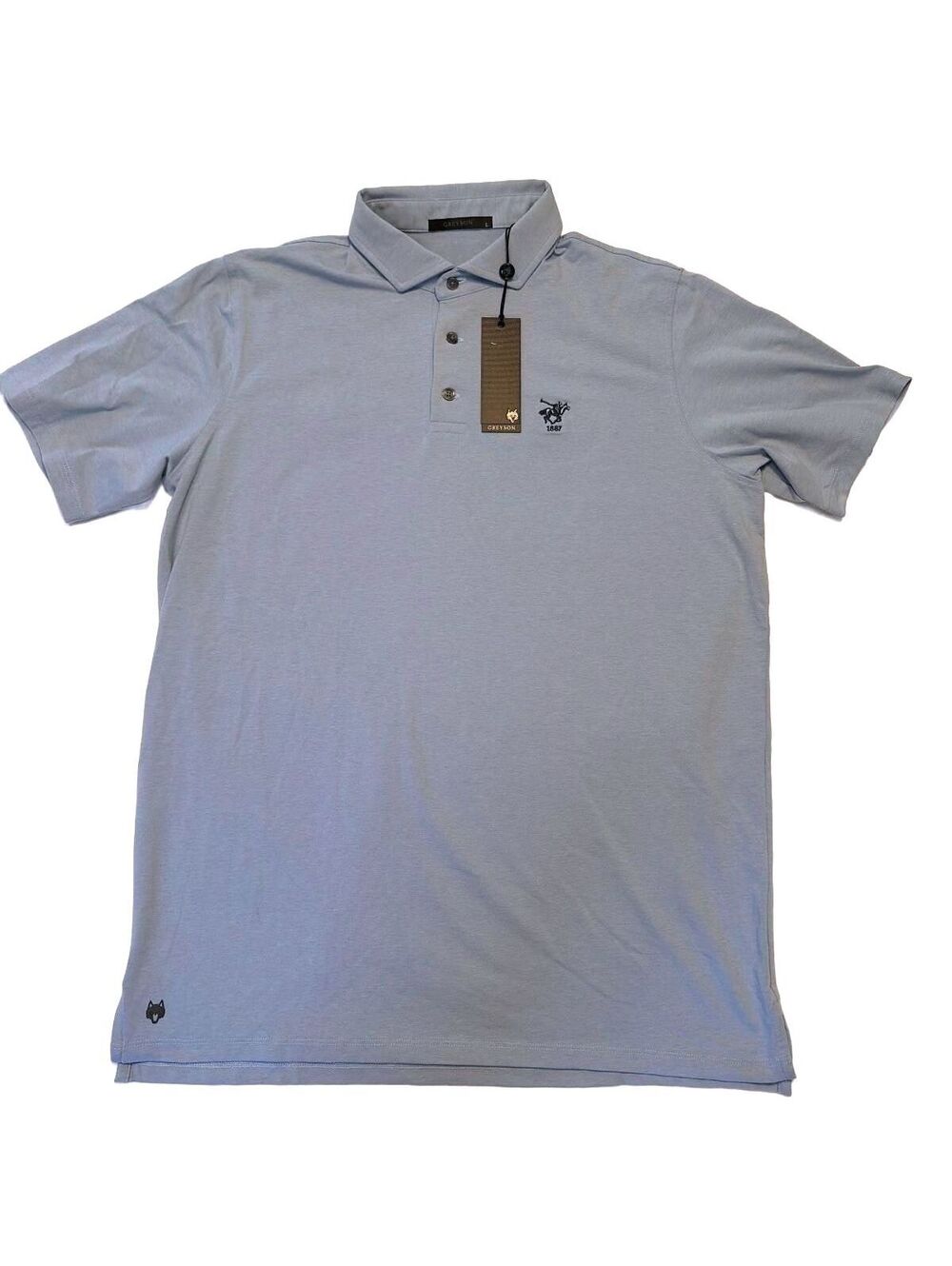 NWT Greyson Keeneland Polo Shirt Mens Large L Golf Performance Blue